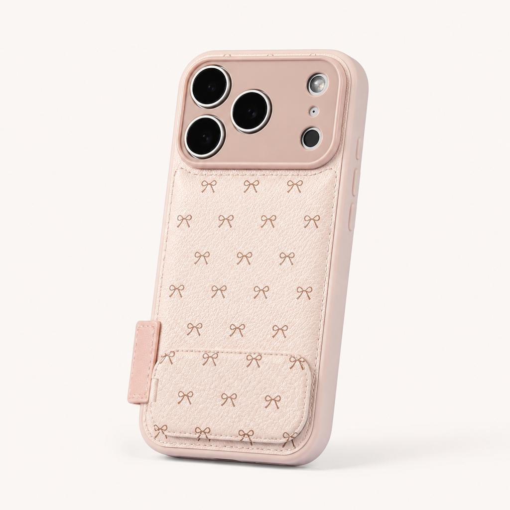 Luxe Bow Mirror Stand Case for iPhone